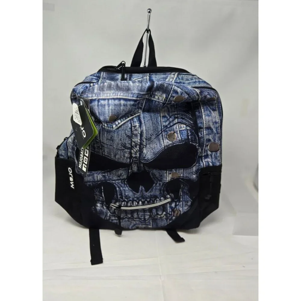 Mojo icon skull Full Size Padded school Backpack 18